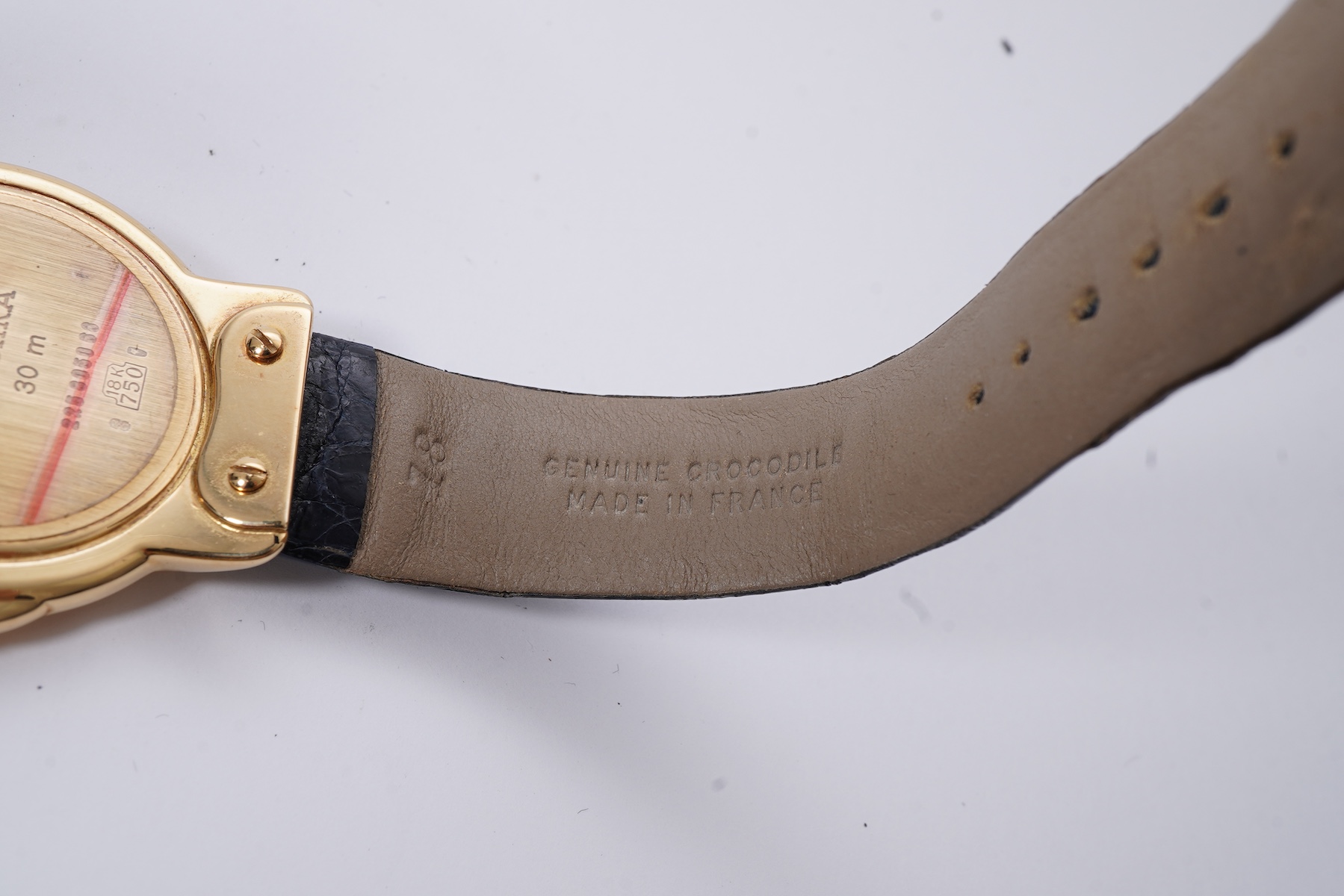 A gentleman's early 2000's 18ct gold Bertolucci Pulchra Calendar Moonphase quartz wrist watch